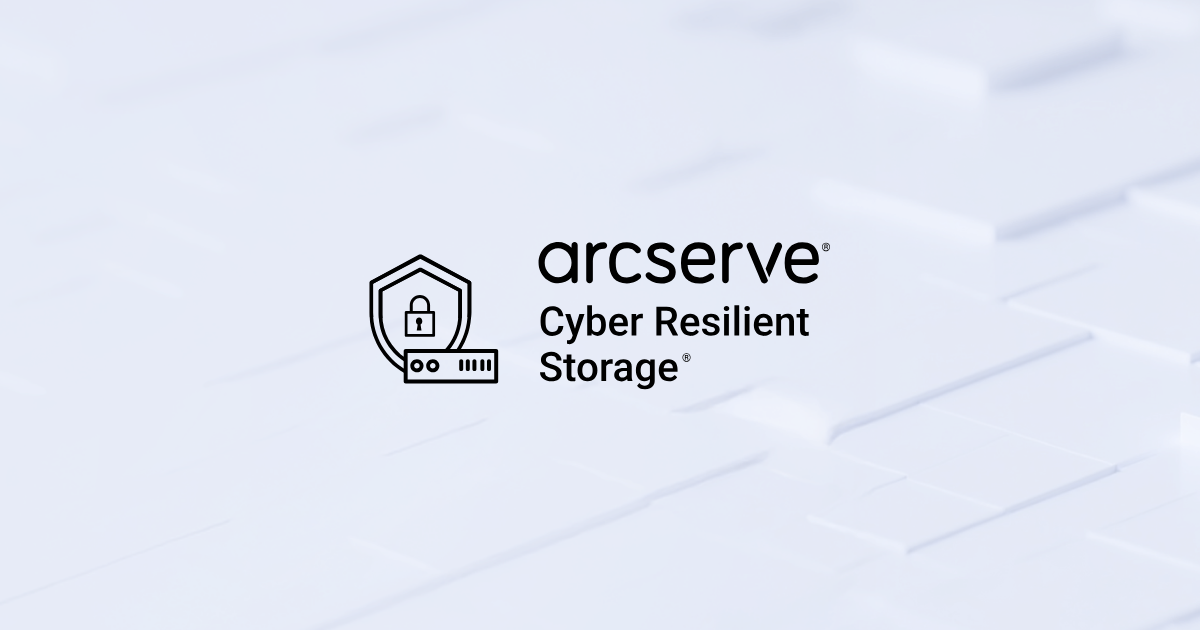 Arcserve Cyber Resilient Storage logo