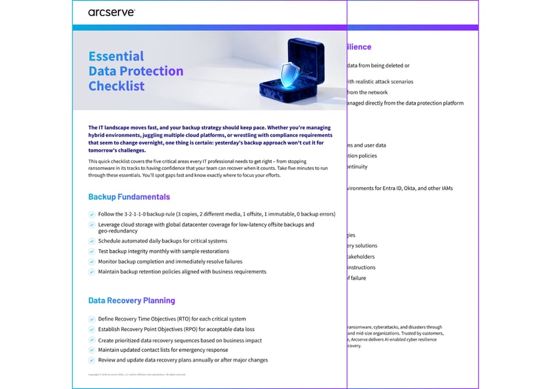 Resilience Checklist Preview Image