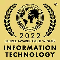 2022 Globee Gold Winner, Information Technology, Award logo