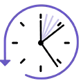 Reduce downtime, impacts icon